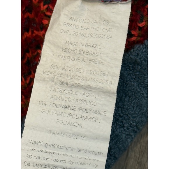 Cecilia Prado by Anthropologie Blossom Mock Neck Sweater Womens Medium Brazil - Picture 7 of 12